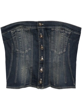 denim corset top