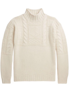 Anchor Aran-knit jumper