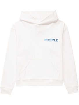 logo-print cotton hoodie