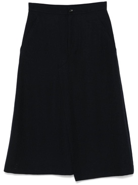 wool midi skirt