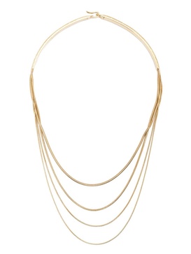 18kt yellow gold multi-chain necklace