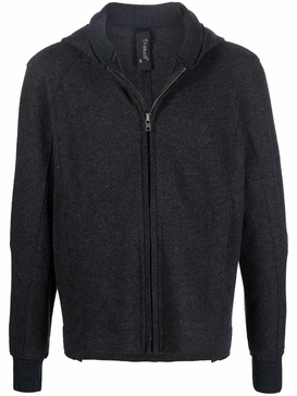 slim-fit zipped hoodie