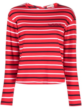 stripe-print cotton T-shirt