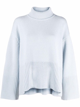 roll-neck cashmere-blend jumper