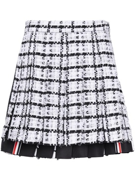 knife-pleat mini skirt