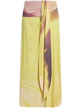 Anika draped midi skirt