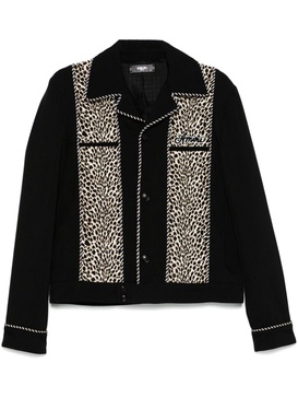 leopard cadet jacket