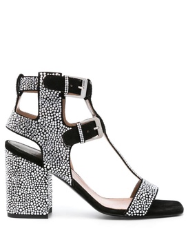 Sandra 90mm crystal-embellished sandals