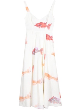 abstract-print cotton maxi dress