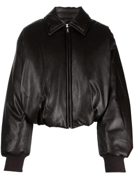 coated bomber jacket