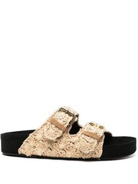 Raffia-Suede Lennyo-GC Sandals 