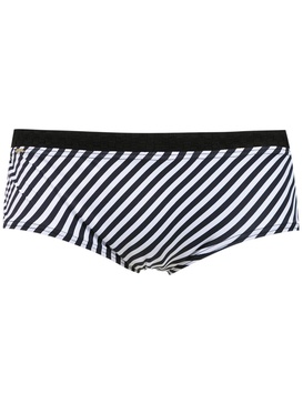 striped swim briefs