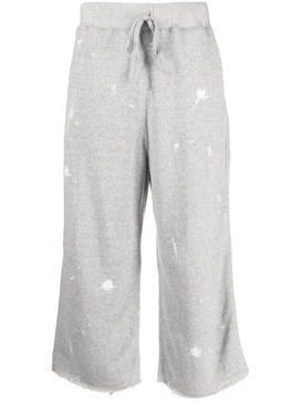 paint splatter-detail cotton track pants