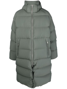 quilted parka coat