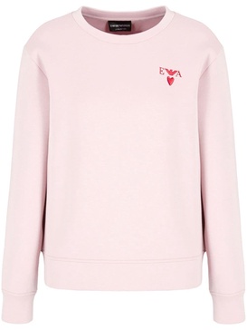 heart-logo-embroidered sweatshirt 