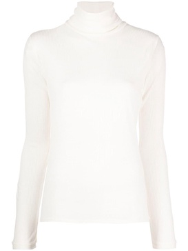 ribbed roll-neck jumper