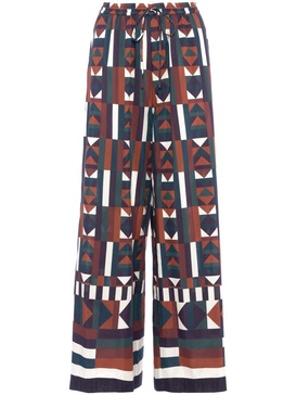 Pluriel geometric-print palazzo pants