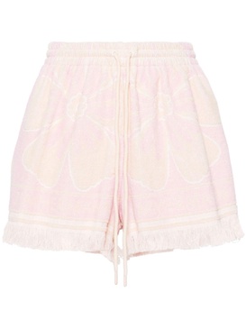 Pink Pop Towelling Cotton Shorts