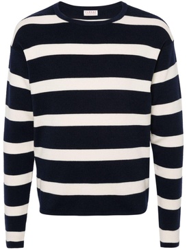 striped crew-neck jumper