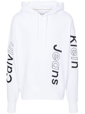 logo-embroidered cotton hoodie