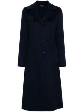 single-breasted cashmere coat