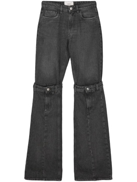 mid-rise wide-leg jeans