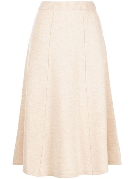 long flared wool-cashmere skirt