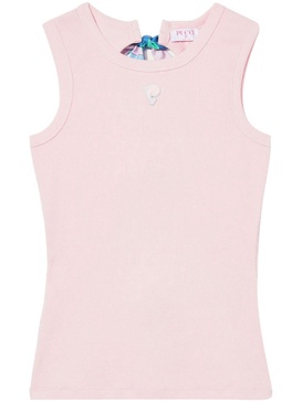 Iride-ribbon tank top