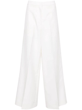 high-waist palazzo trousers