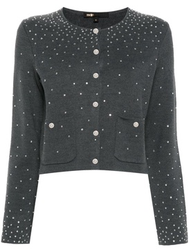 rhinestone-embellished sweater