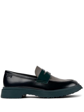 Walden mismatched colour-block loafers