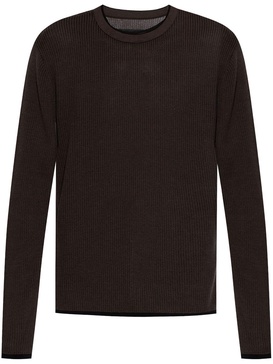 crew-neck ribbed jumper 