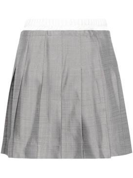 tailored pleated miniskirt