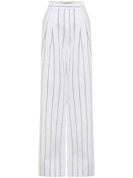 Calista flared linen trousers