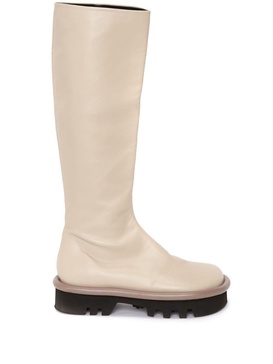 Bumper knee-length boots