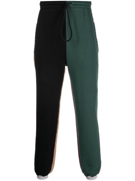 Colourblock panelled track pants