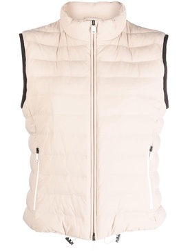 zip-up padded gilet 