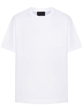 colour-block cotton T-shirt