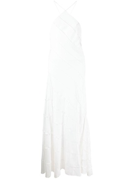 White Santana Halterneck Dress