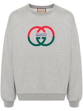 Gucci Cruise Logo Cotton Crewneck Sweatshirt