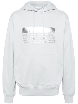 logo-print cotton hoodie