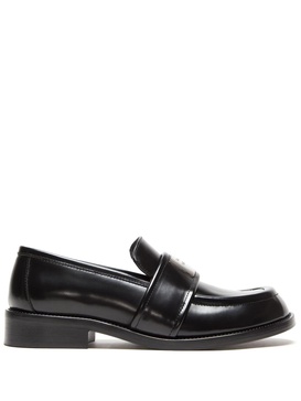 30mm brushed leather loafers