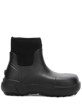 elasticated ankle welly boots