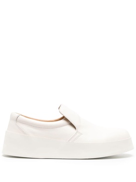 slip-on leather sneakers