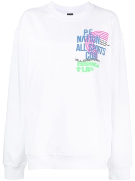 Power Up logo-print sweatshirt