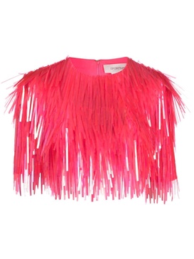 fringed cropped top