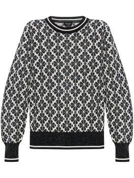 monogram-pattern crew-neck sweater 