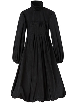 calf-length long-sleeve dress