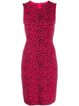 animal-print day dress