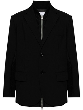 layered single-breasted blazer